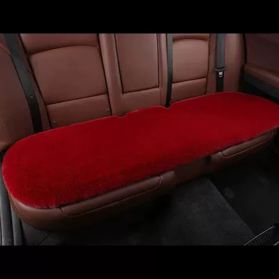 Piece Single Cushion Square Cushion Universal | Wool pad - wine-red-rear-platoon-seat