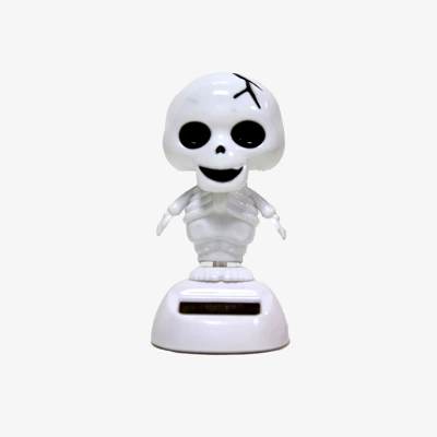 Car ornaments: head car interior decoration for - electric-shock-white-ghost