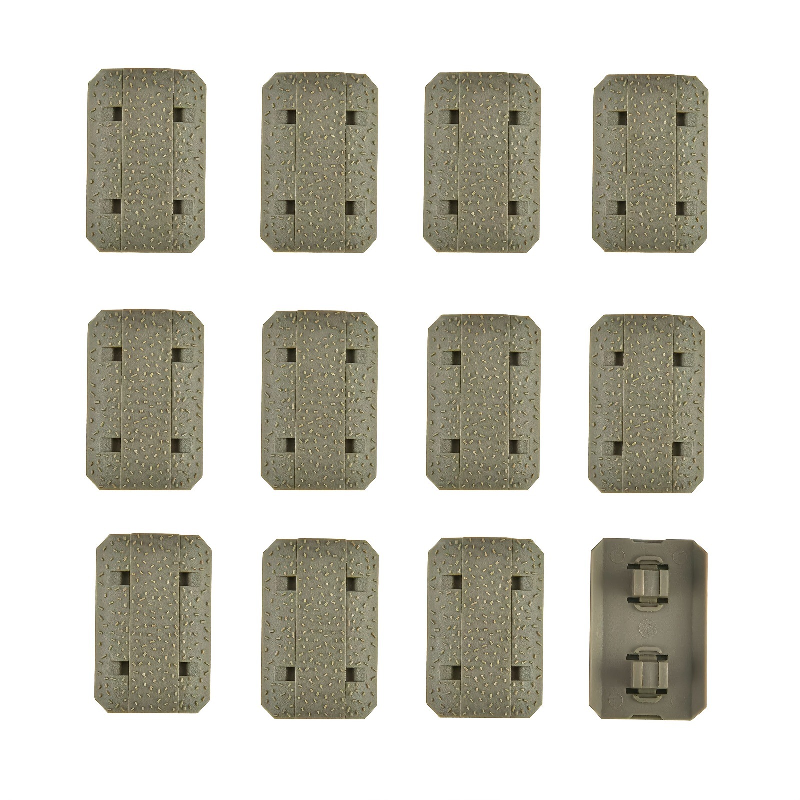 Riel de Polímero Ergonómico Ligero Tipo 2, Paquete de 12