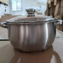 Thickened Pearl Soup Pot Apple Color Glass Lid Conical Pot 24cm, Direct Factory Wholesale