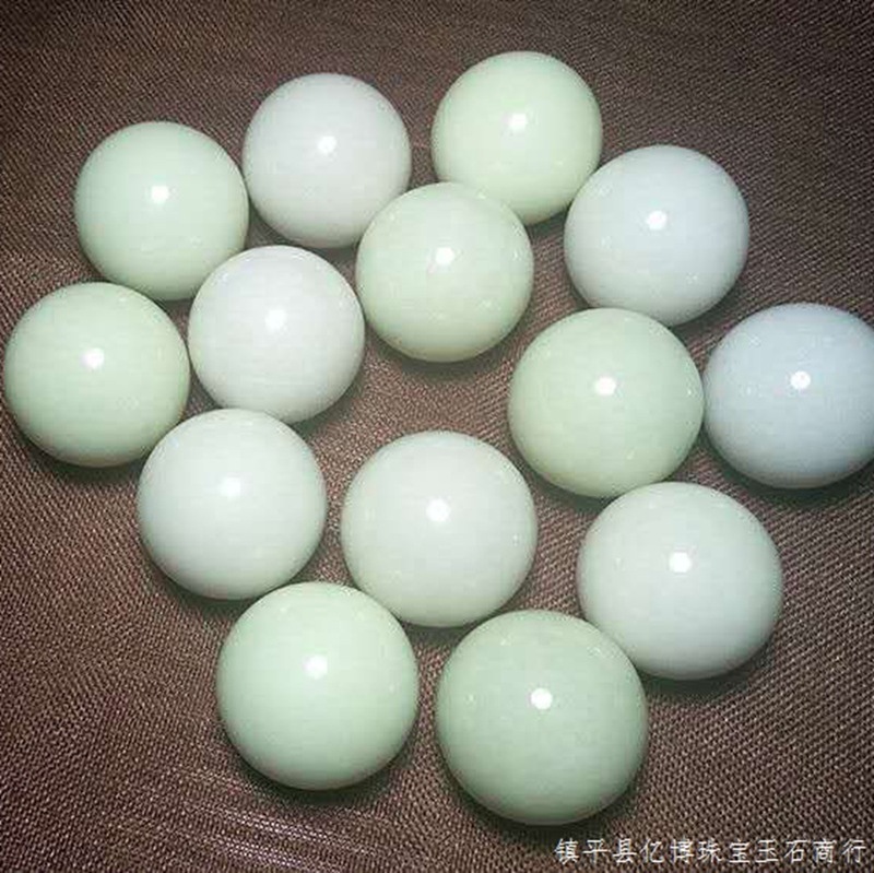 夜光珠氷洲石夜光球蛍光球発光石夜明珠砂形夜光石配台座プレゼント|undefined