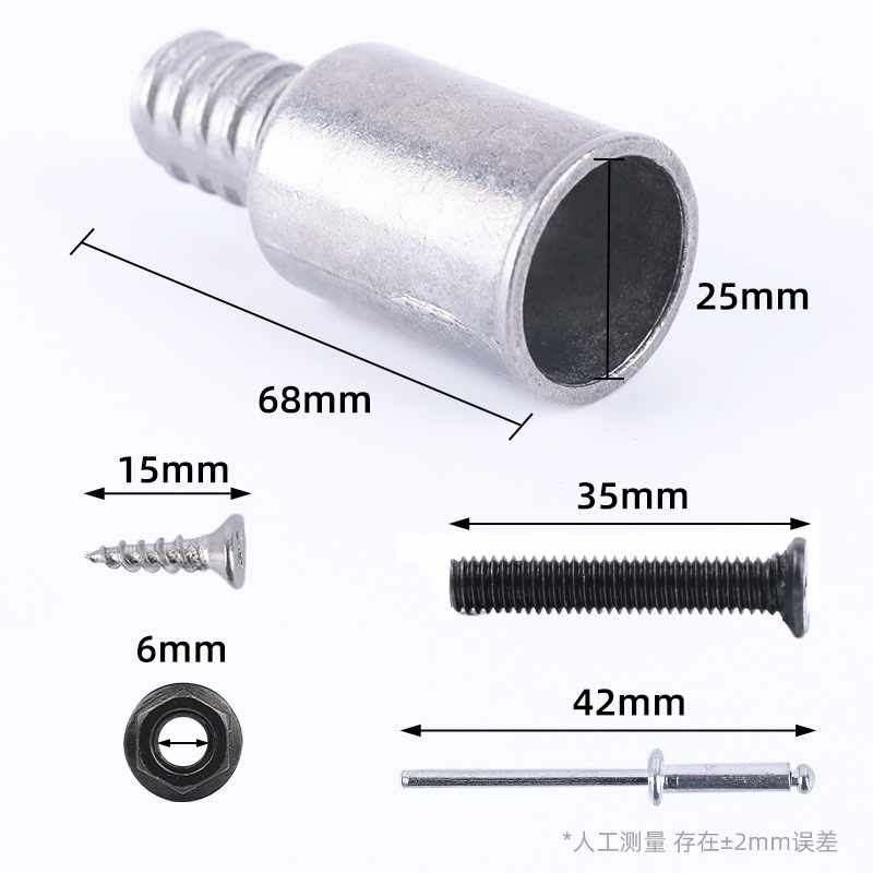 Aleación americana enlace de tornillo metal cabeza de tornillo rodillo barra de trapeador barra de limpieza cepillo de extensión accesorios fabricantes