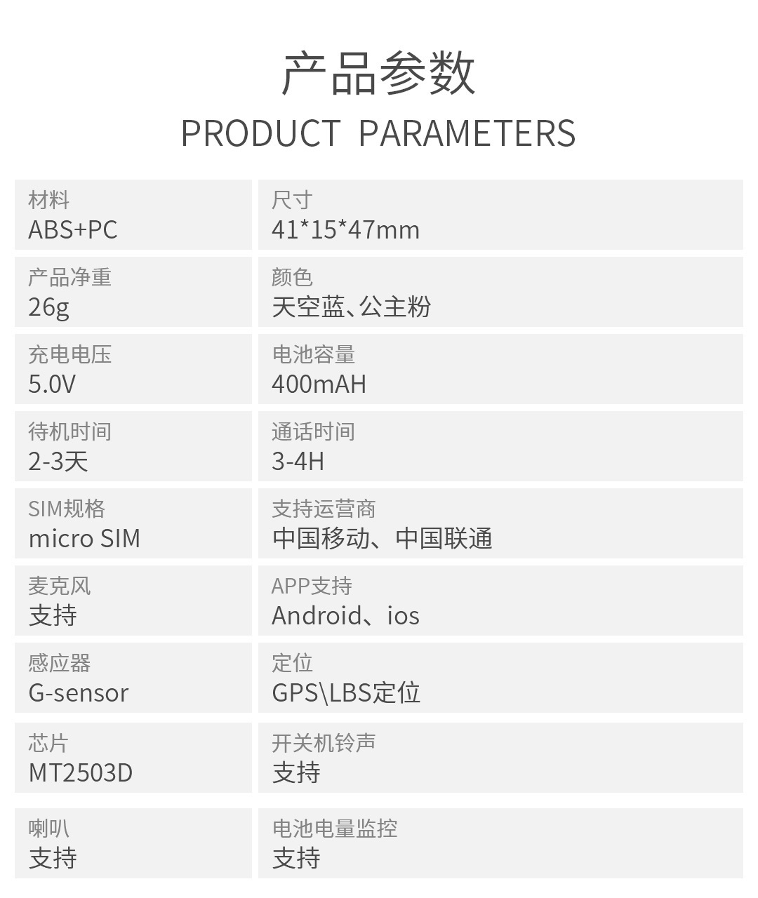 Dw4 Kidsren's Locator, One-Touch Sos Call for Help, Anti-Lost for the Elderly, Gps Positioning, No Screen, Good for Preventing Loss, Portable