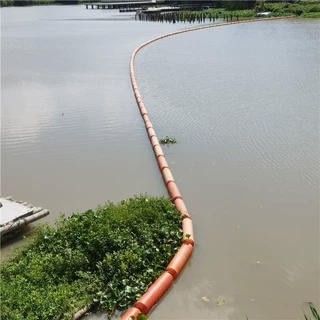 海上隔离油污塑料拦污带  拦油污河道浮漂 长度100cm塑料浮筒