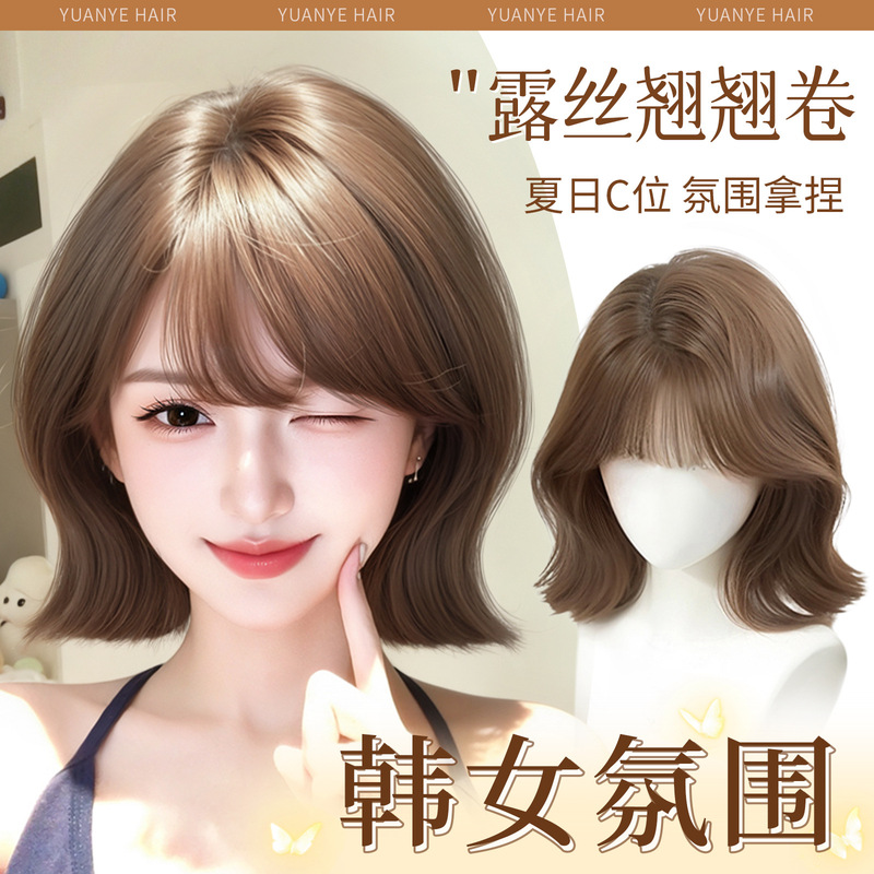 Full Wig for Women with Short Curly Hair, Similar to Ruth's Style, Natural-Looking Synthetic Hair for Everyday Use