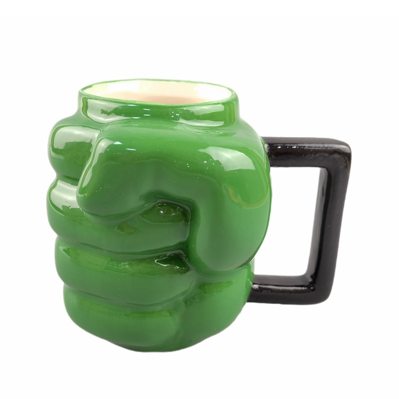 Marvel verde gigante Haoke puño Taza de cerámica taza de agua taza de café taza de gran capacidad puño verde taza de té