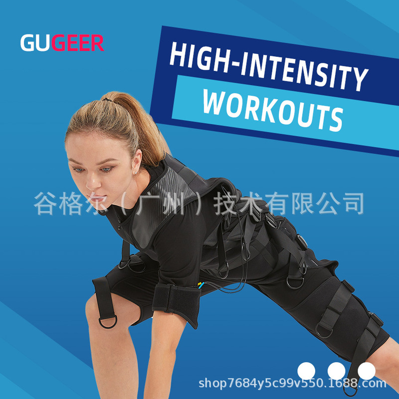 GUGEER Best EMS Trainer Water Spray Professional Split Vest GUGEER Best EMS Trainer Water Spray Professional Split Vest