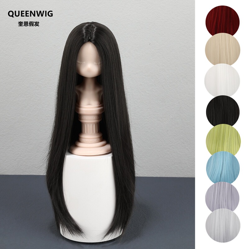 {Quon Bjd Wig} 3 Points Small 3 Points 4 Points 6 Points Soft Silk Medium Parted Hair Embryo Fake Hair Hand Modification Spot
