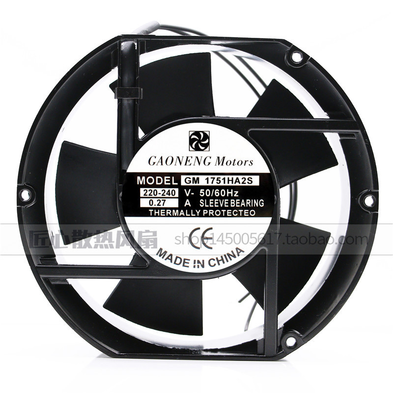 New GAONENG Motors GM1751HA2B/HA2S 220V 0.27A 17251 Cabinet Fan New GAONENG Motors GM1751HA2B/HA2S 220V 0.27A 17251 Cabinet Fan