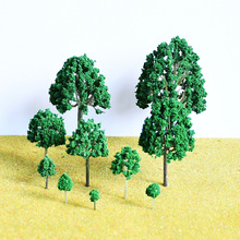 沙盘模型模拟小树微型景观手工场景树迷你仿真成品塑料造景行道树