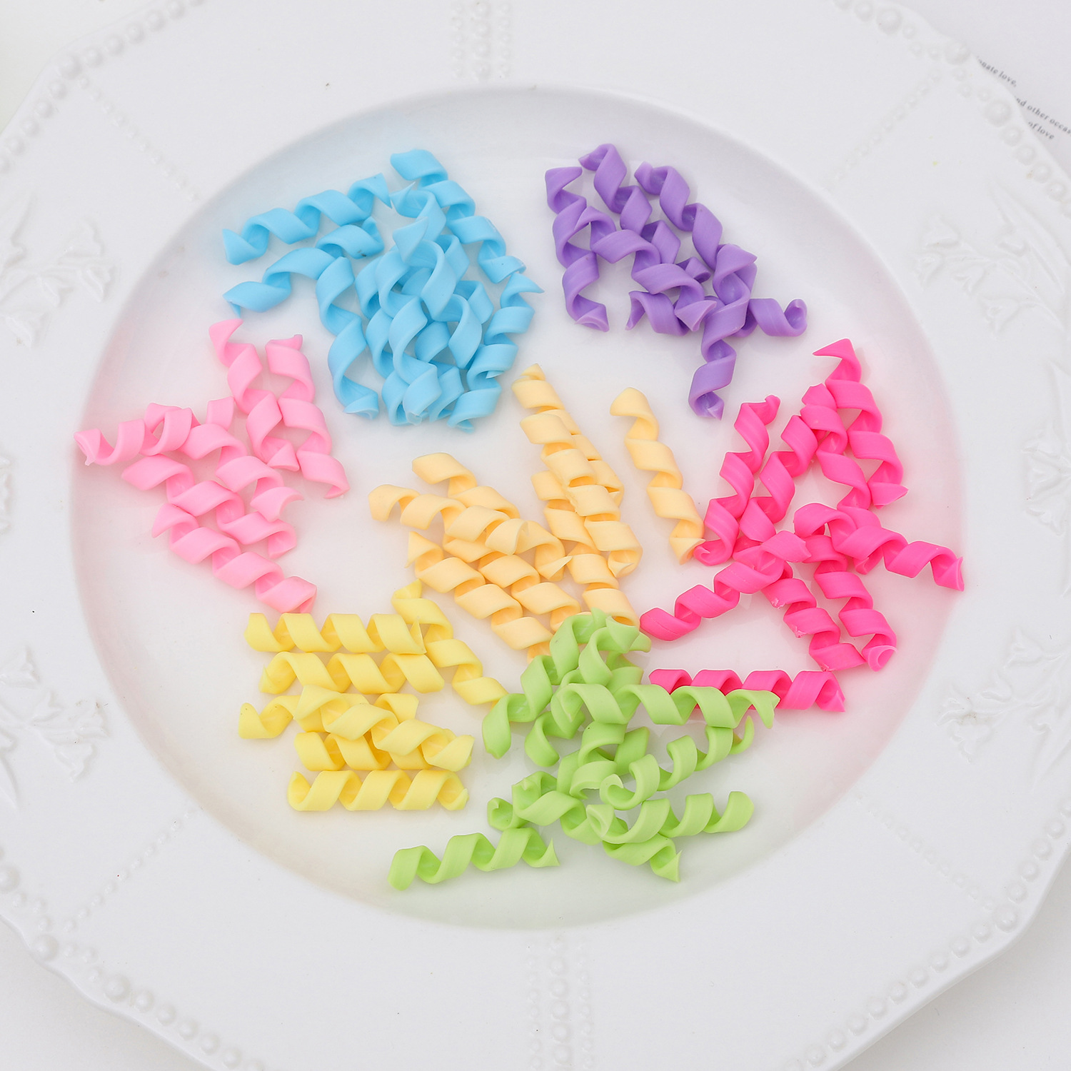 Soft Clay Pasta Rolls, Colorfulful Spring Rolls, DIY Food Toys, Fruit Rolls, Candy Rolls, Chocolate Rolls, Cake Decoration Accessories