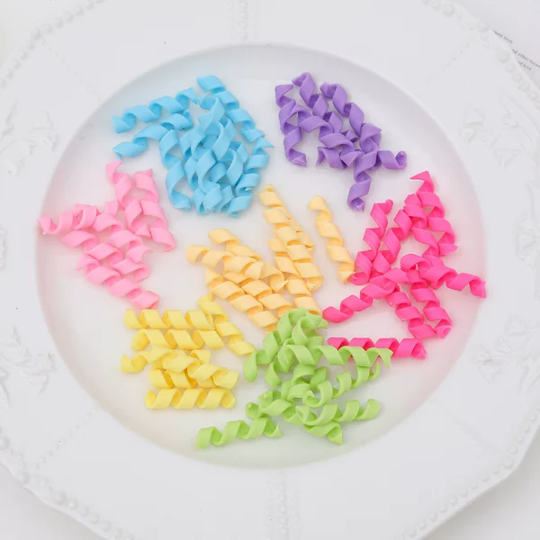 Soft Clay Pasta Rolls, Colorfulful Spring Rolls, DIY Food Toys, Fruit Rolls, Candy Rolls, Chocolate Rolls, Cake Decoration Accessories