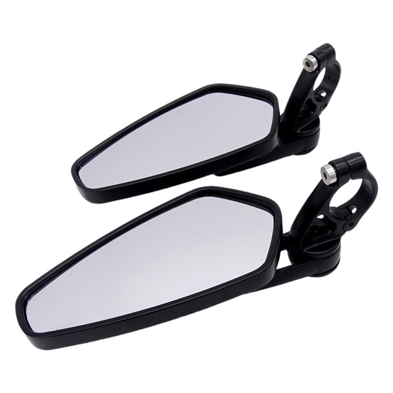 Espejo retrovisor de la motocicleta 22mm manillar CNC espejo retrovisor modificado espejo retrovisor de la motocicleta con vidrio blanco image 1