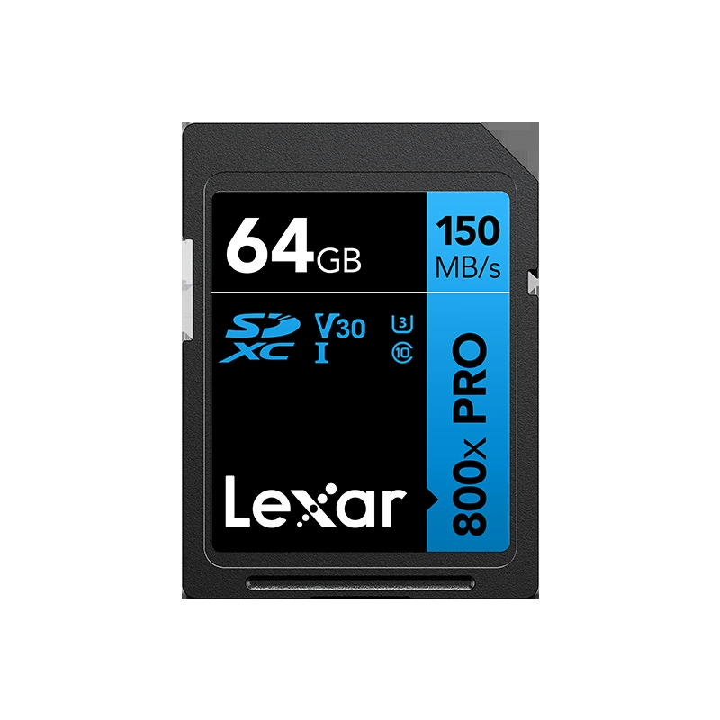 SD Card 800X PRO 32–512 GB, UHS-I V30 / V10, 95 MB/s read speed