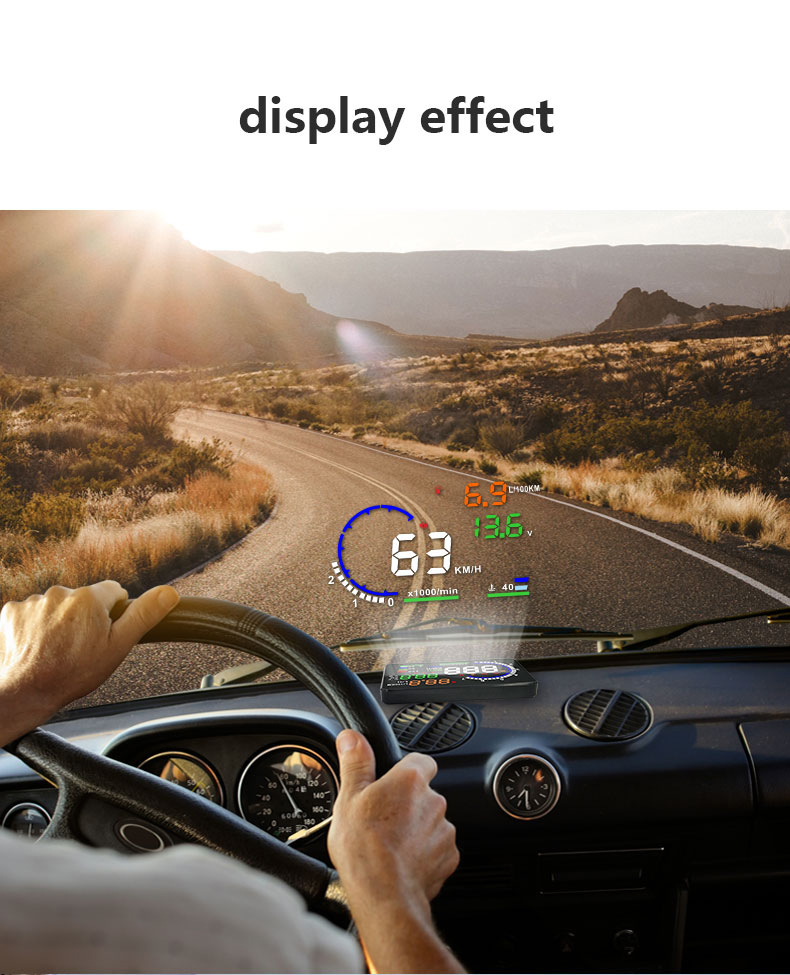 Weiying HUD Head-Up Display OBD Universal High-Definition Car Speed Projector Portable Car Display Screen A8