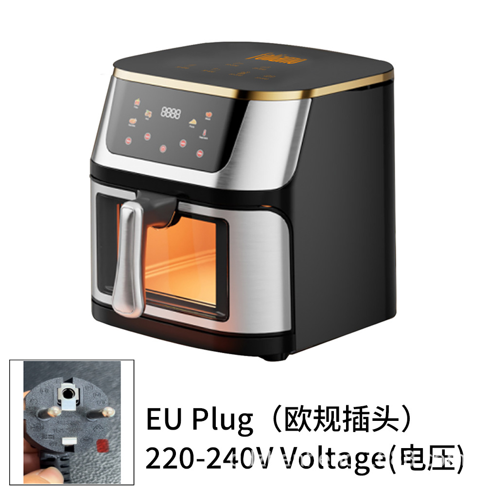 Household 10L Air Fryer Air Fryer Smart Electric Fryer All-In-One Machine Cross-Border 220V European Standard Spot