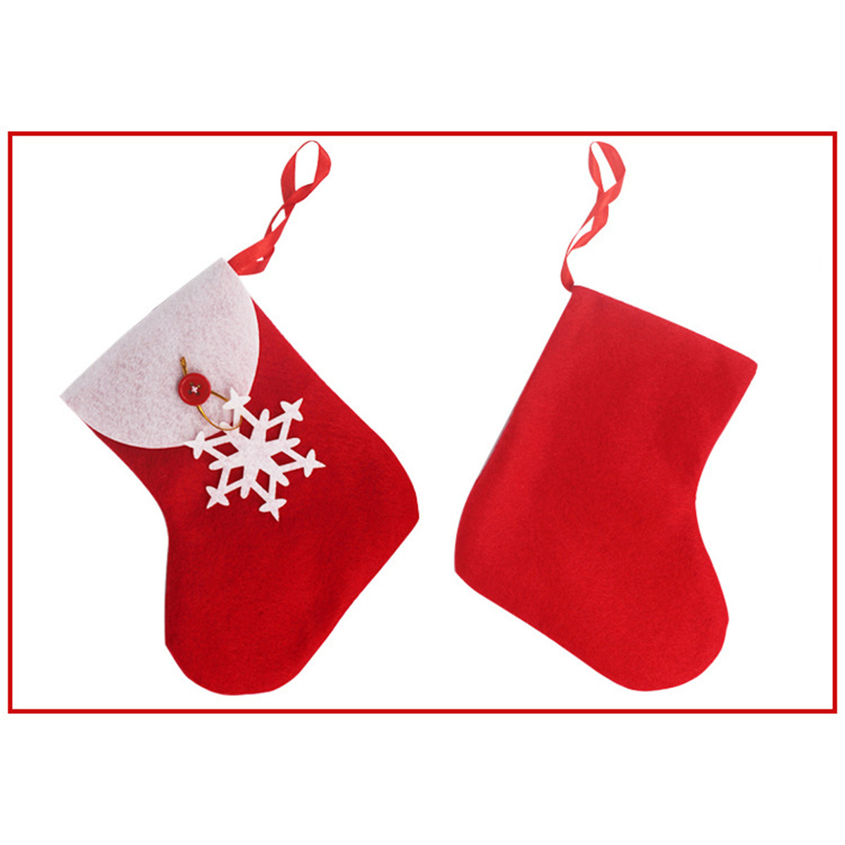 Transfronteriza nuevas decoraciones de Navidad copo de nieve Calcetines de Navidad árbol de Navidad adornos regalo bolsa Navidad niños regalos