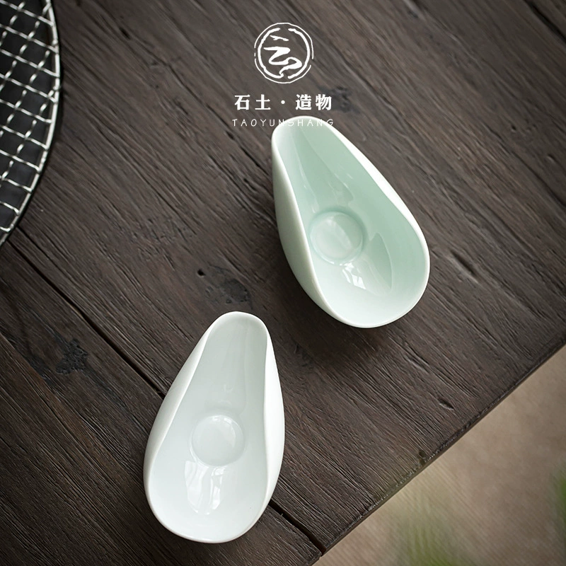 Сладкий чай Yingqing Lotus Ceramic Домашняя водяная крыло чайная ложка чайное подразделение креативная кунг-фу чайная церемония аксессуары
