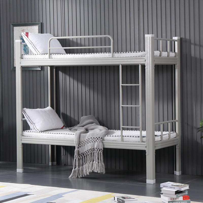 School bunk bed with upper and lower bunks for staff dormitory high…