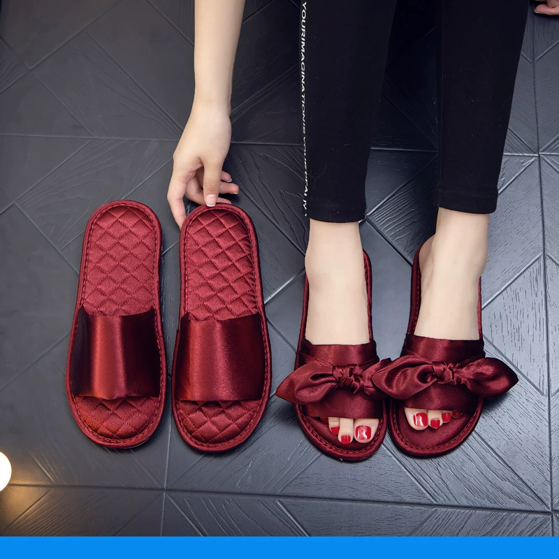 Свадебные свадебные сандалии, чтобы приданое невесте, утренние тапочки, праздничные красные открывающаяся свадебная обувь