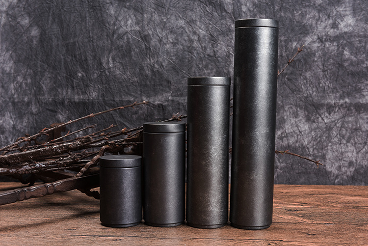 PK7J wholesale tea can metal iron box small round portable iron can universal Dragon Ball tea packaging moxibustion