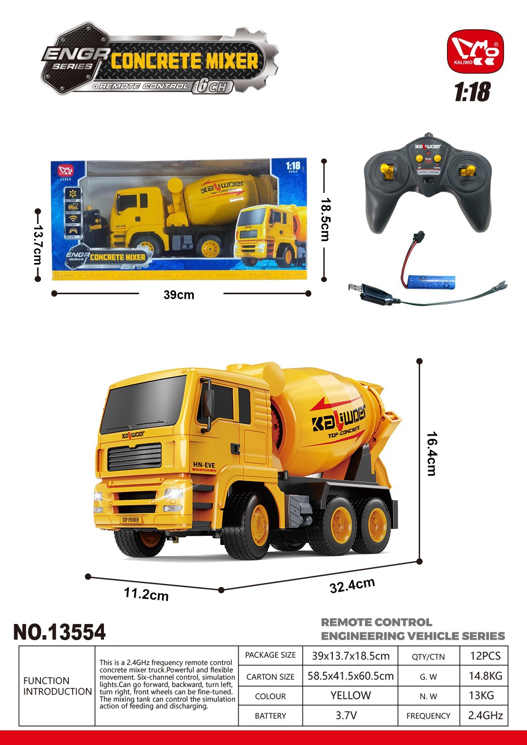 Suministro 1: 14 modelo de vehículo de ingeniería de aleación de control remoto simulación de excavadora camión de descarga mezclador juguetes para niños