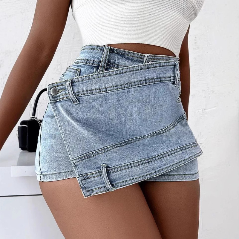 Cross-border European and American Princess Style Denim Source Creative Summer Women's Jeans 2025 Origin Wide Leg Pants