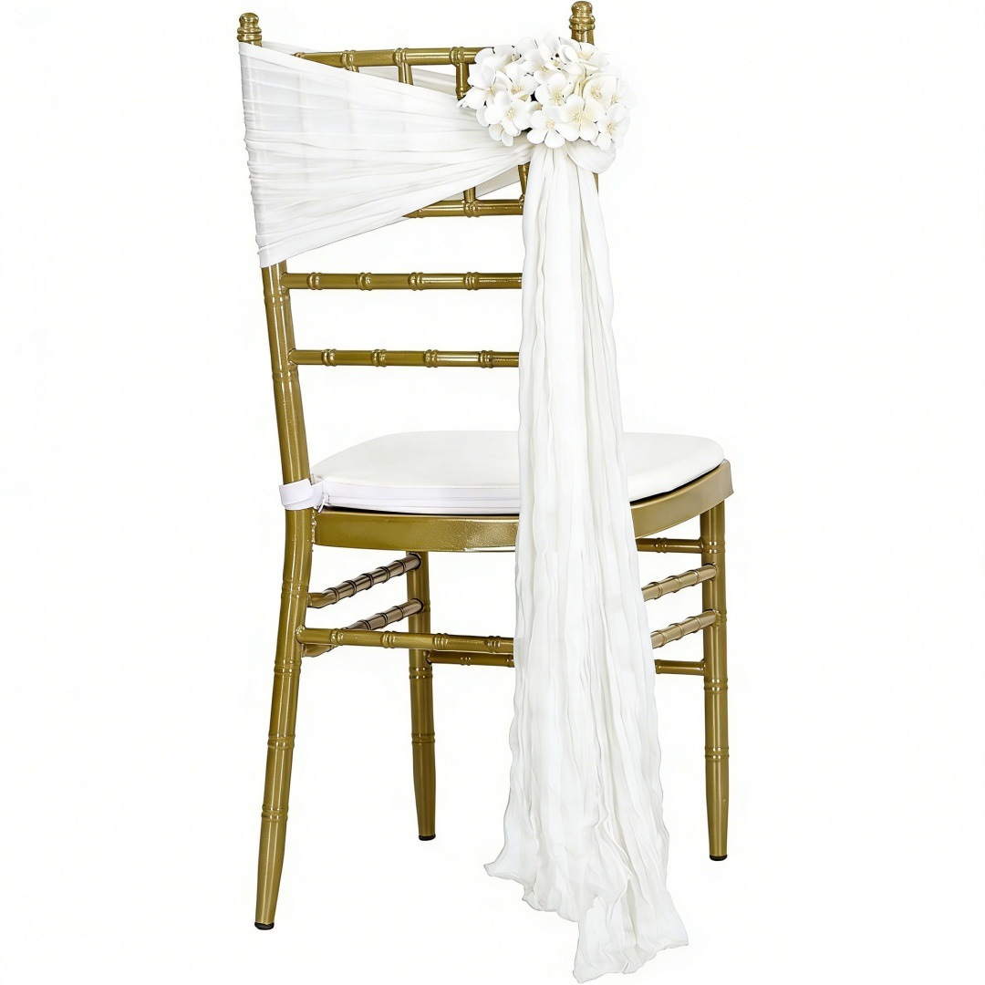 Flor de Bali cascada mariposa decoración de boda hotel decoración de reunión banquete cubierta de silla transfronteriza