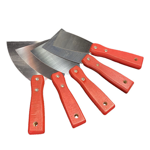 Supply genuine thickened stainless steel with wooden handle, putty knife, putty knife, cleaning knife, shovel knife wholesale