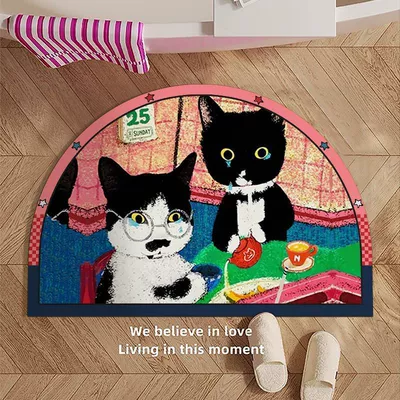 Bathroom Door Wear-Resistant Carpet – Avtomobil döşəmə paspasları - black-cat-crying-4060cm-diatom-mudabsorbent-and-quick-drying