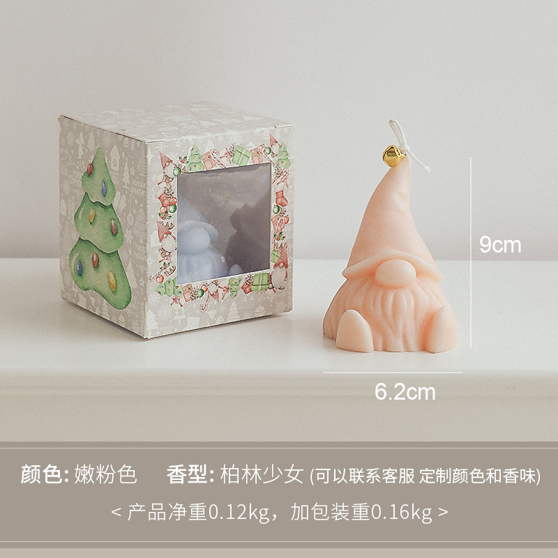 Santa Claus aromaterapia vela regalo Navidad fragancia vela caja de regalo decoración hecha a mano regalo vela al por mayor