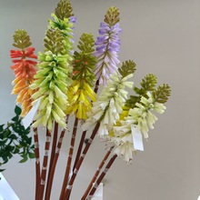 火炬百合3D仿真花户外花海造景插花商场布置婚庆绢花仿真花束花卉