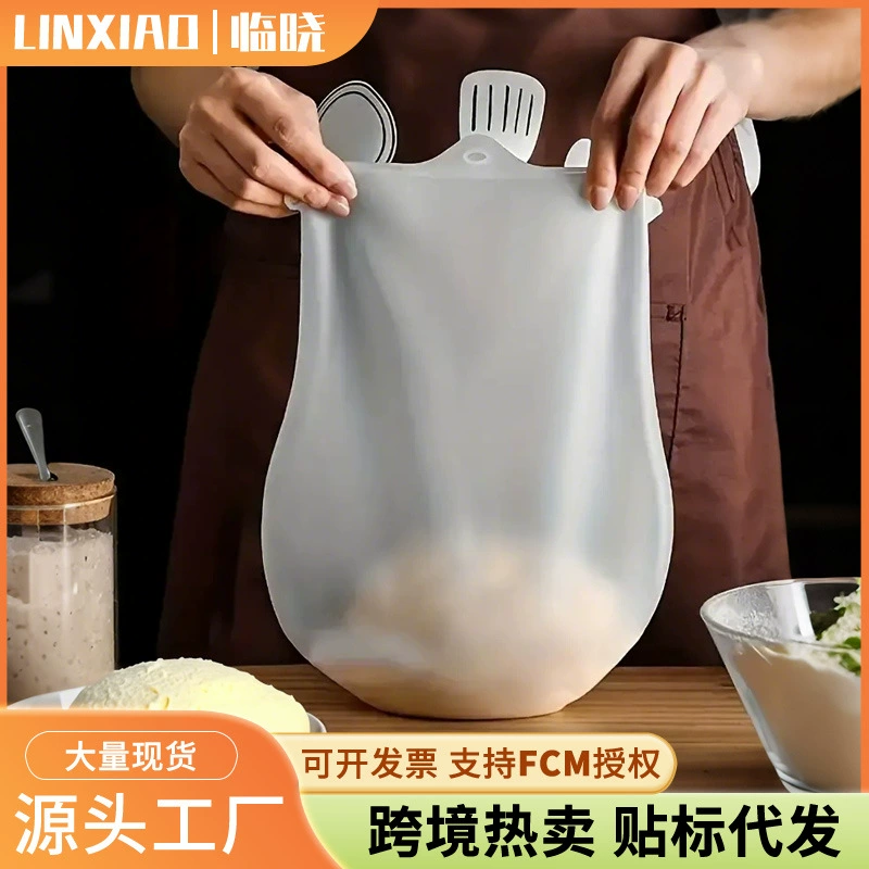 Пищевая силиконовая сумка для месильной лапши утолщение и сумка для лица Домашняя выпечка месила для волос сумка не липкая и свежая трансграничная горячая продажа