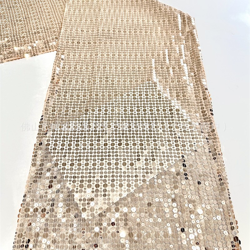 Ventas calientes de tamaño de diafragma de perlas de tela de tubo de diafragma hexagonal completo vestido de noche vestido de rendimiento tela de malla elástica