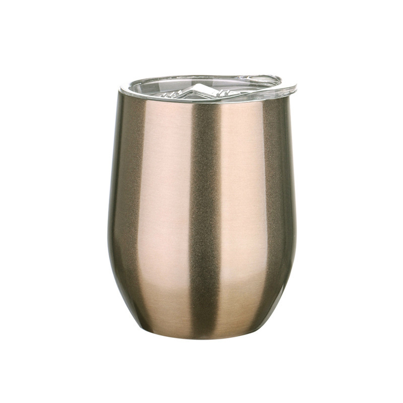 Taza de huevo de acero inoxidable 304 12oz taza de cerveza vacío taza de cáscara de huevo transfronteriza taza de agua portátil al por mayor