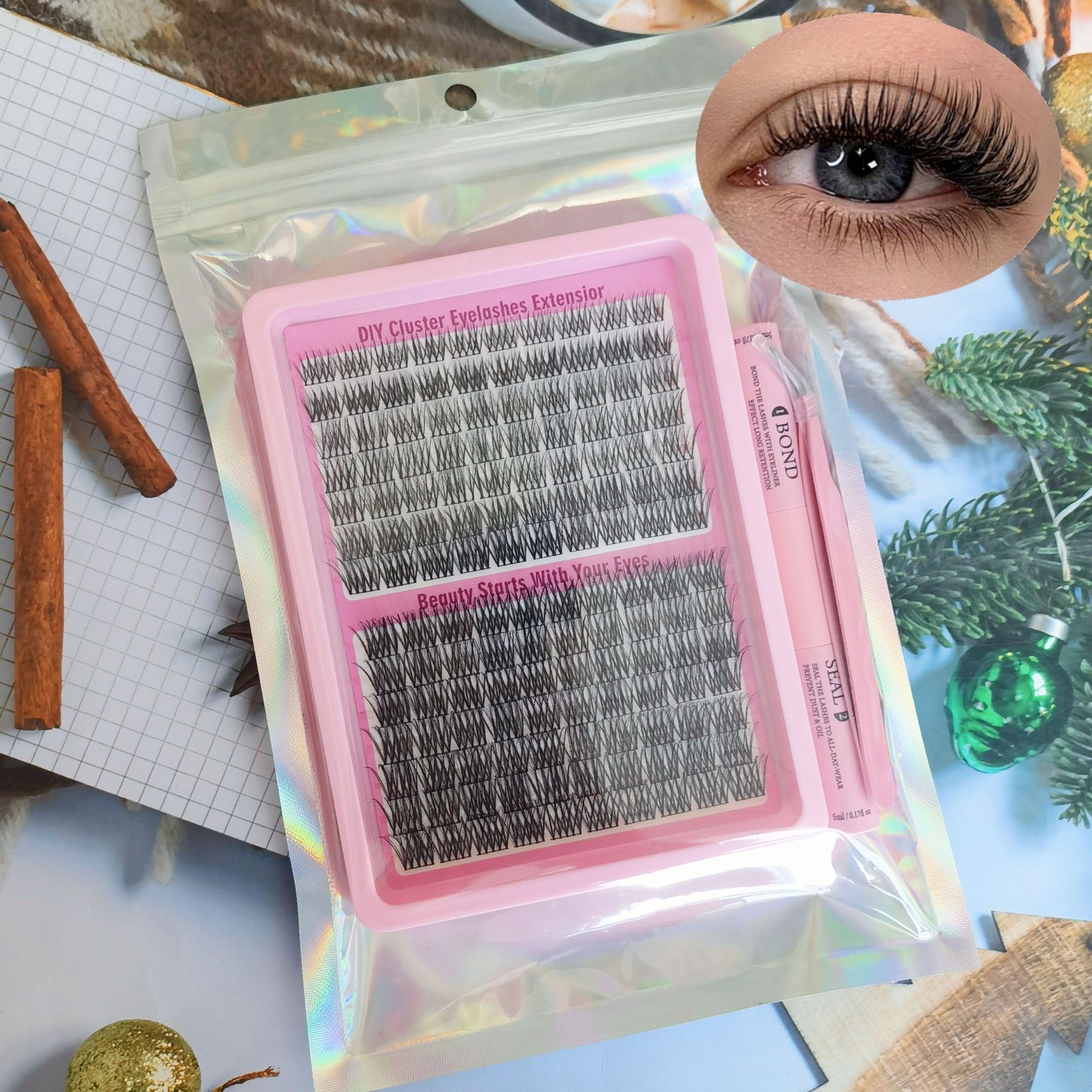 Comercio exterior venta caliente DIY ampliación natural de ojos novatos fácil de operar citas diarias Amazon transfronterizas pestañas falsas image 11