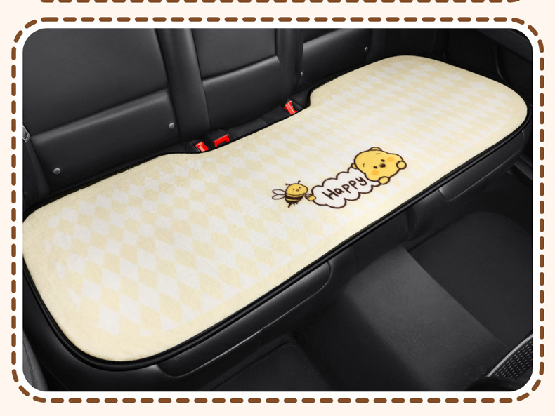 S024 Stuffed Bee Nini Winter Warm Car Cushion Car Cushion Cartoon Cute Stuffed Car Seat Cover