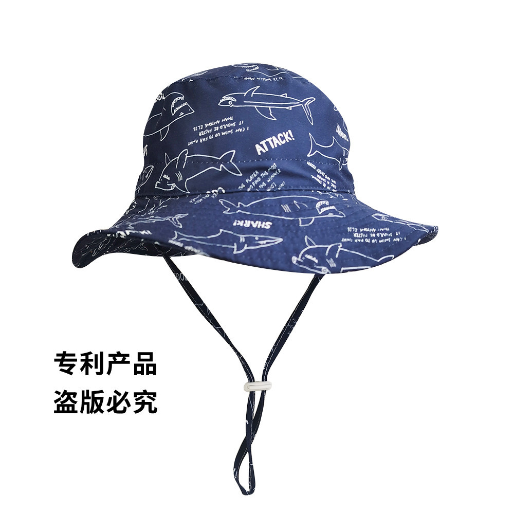 【Bin】新款春夏兒童帽防紫外線UPF50+太陽帽男女童漁夫帽大檐帽