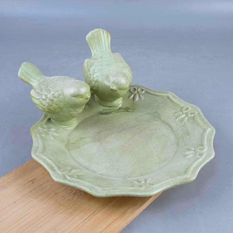 Baños de baño de cerámica para pájaros europeos y americanos estrictamente seleccionados Baños de baño para pájaros Baños de baño de porcelana para pájaros