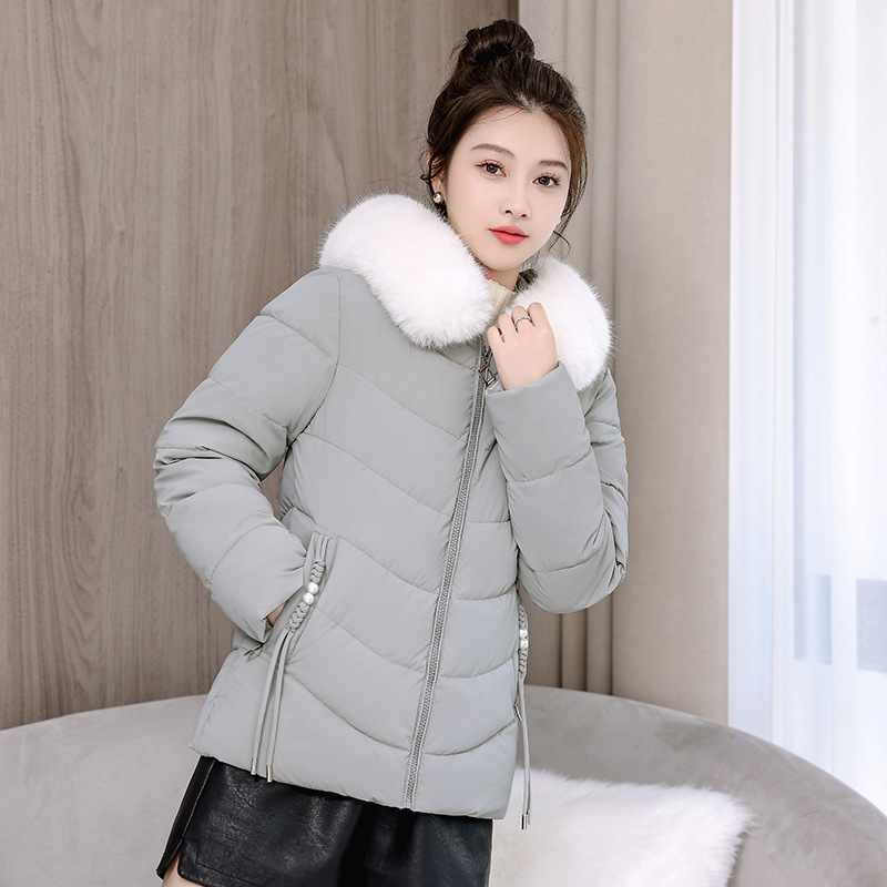 Invierno plumón de algodón mujer 2025 nuevo algodón suelto corto ligero y grueso chaqueta de algodón pequeño image 7