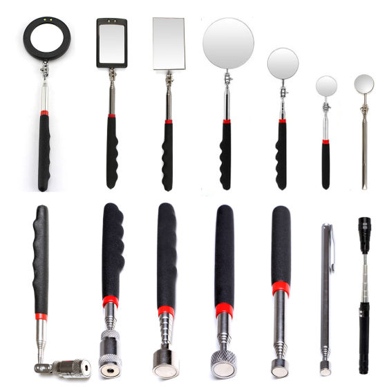 Underbody inspection mirror, car visual mirror, telescopic detection mirror, pickup, strong magnet bar, magnet attraction tool
