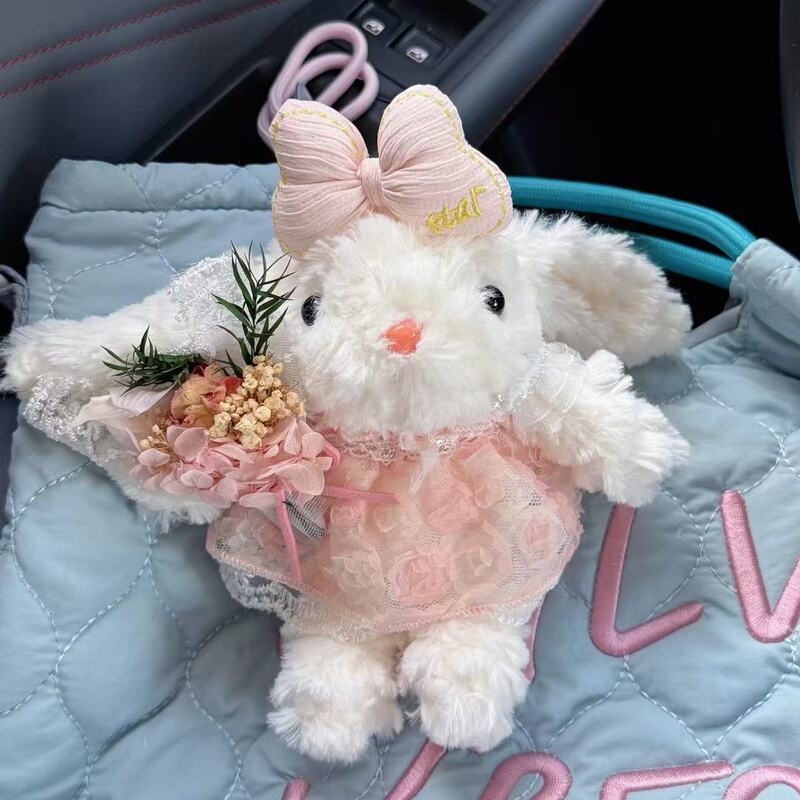 かわいい垂れウサギのぬいぐるみぬいぐるみウサギのキーホルダー|undefined