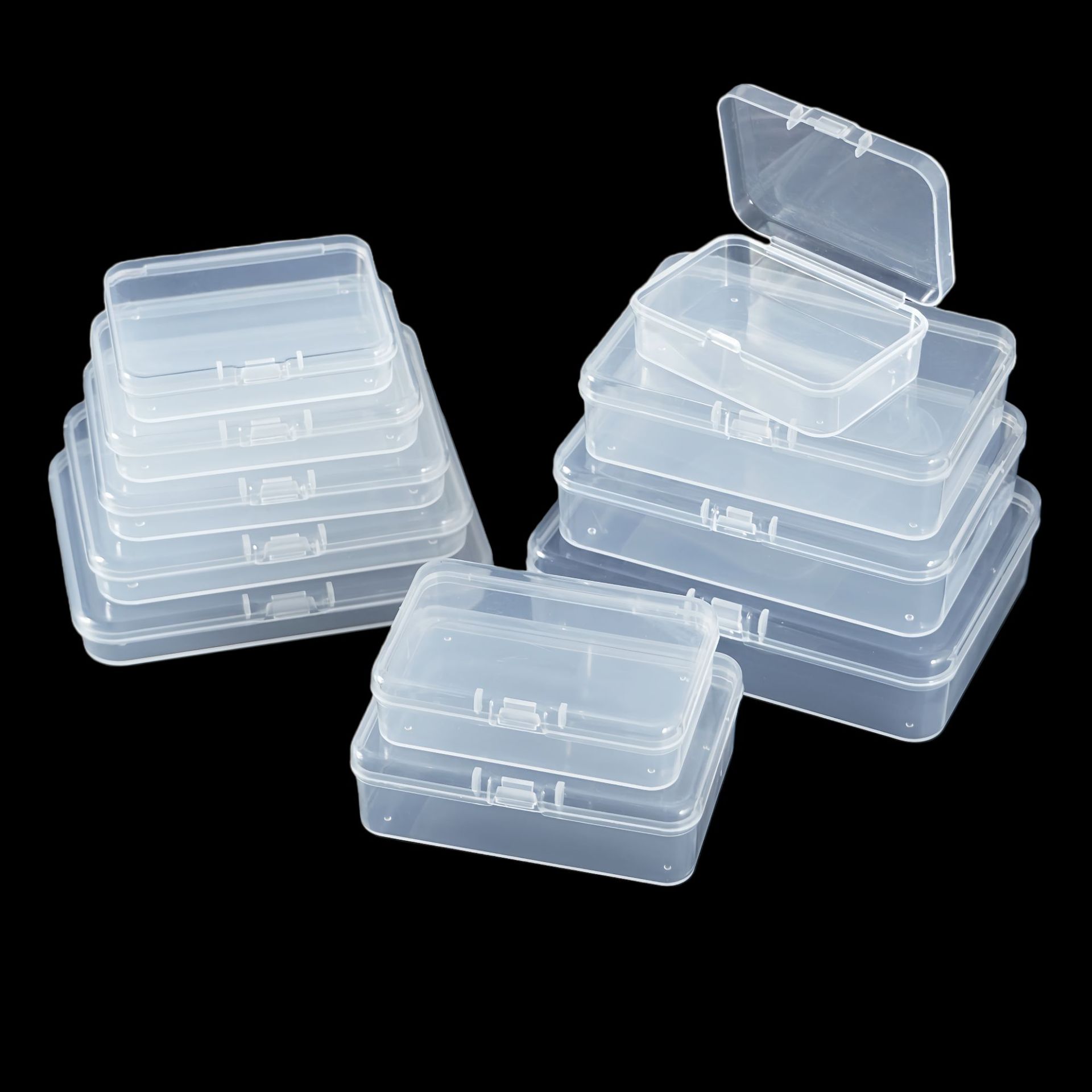 Rectangular Box Pp Plastic Box Packaging Box Storage Small Parts Guka Small Objects Organizing Box Jewelry Beaded Storage Box