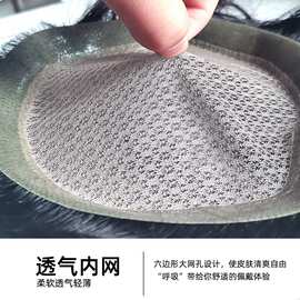 全递针手织男士补发块轻薄透气自然蓬松遮白发补发真发递针补发片