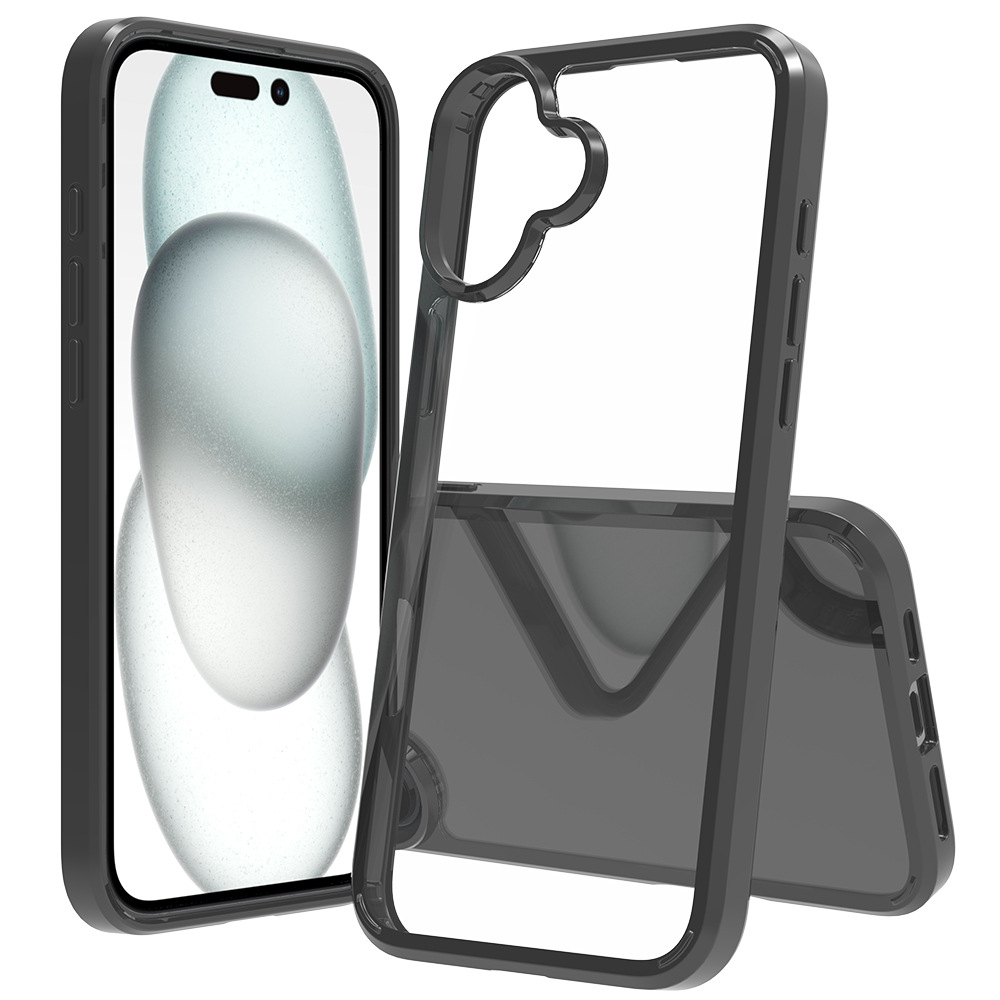 Aplicable en stock para iPhone16 plus caja acrílica transparente 2 en 1 1.5mm conjunto de cerveza todo incluido fábrica de caídas
