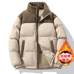 羽戎棉服外套男女冬季百搭立领面包服棉袄情侣款加厚保暖棉衣外套