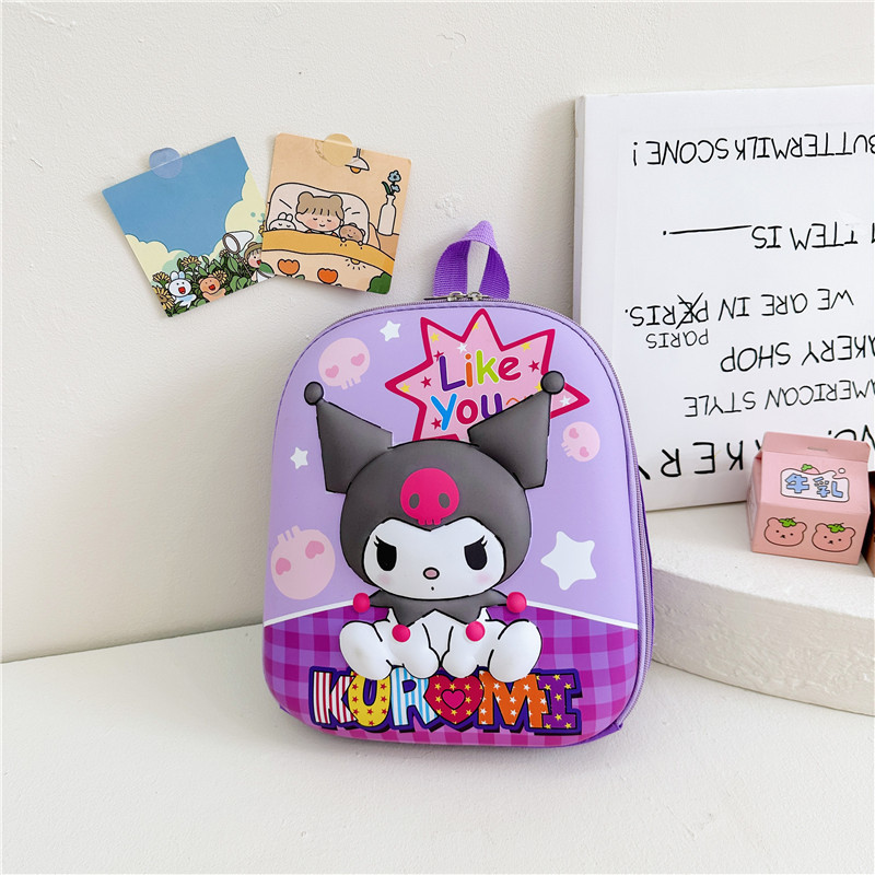 Nueva mochila de dibujos animados tridimensionales lindos niños mochila de cáscara de huevo jardín de infantes 2 - 6 años de edad bebé mochila pequeña 5