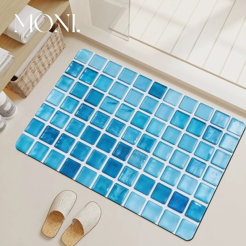 Modern Minimalist Diatomaceous Earth Floor Mat for Bathroom Decoration, Water-Absorbent and Quick-Drying Foot Mat, Washbasin Anti-Dirt and Non-Slip Mat, Wholesale Modern Minimalist Diatomaceous Earth Floor Mat for Bathroom Decoration, Water-Absorbent and Quick-Drying Foot Mat, Washbasin Anti-Dirt and Non-Slip Mat, Wholesale