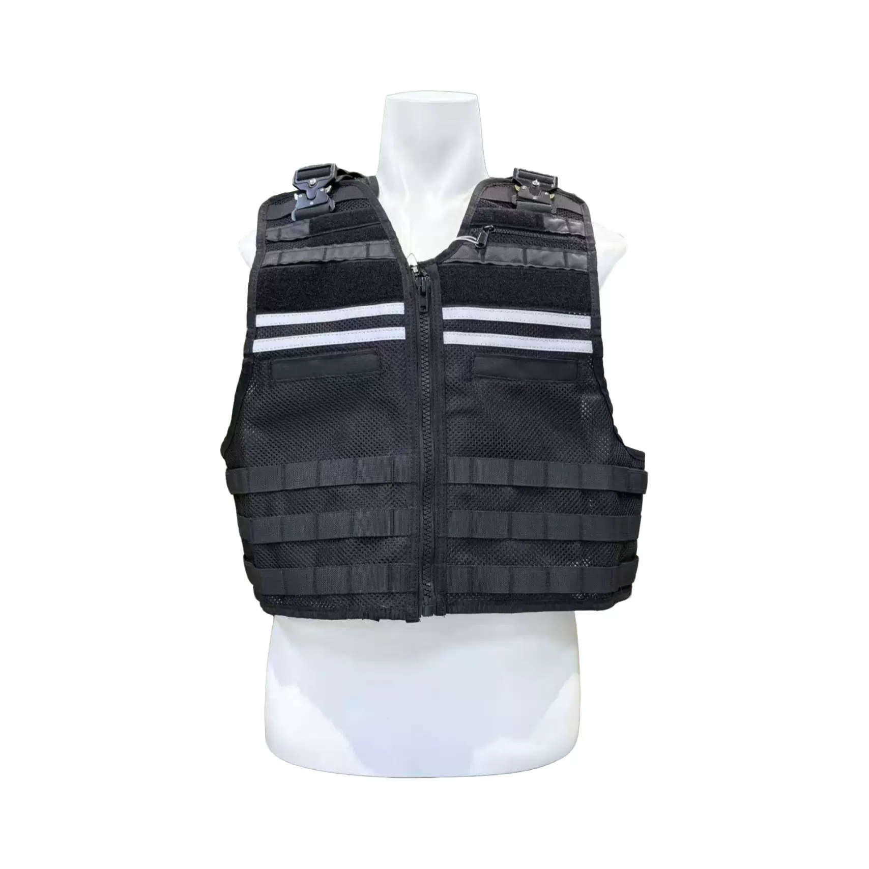 网眼勤务背心战术马甲柔性户外执勤多功能反光勤务装备防刺服透气