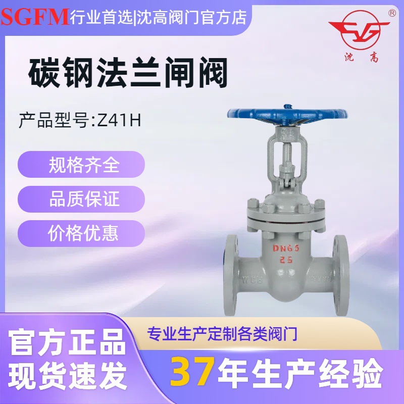 Z41H-16C碳钢法兰闸阀 手动铸钢闸阀 硬密封法兰化工闸阀钢制截断